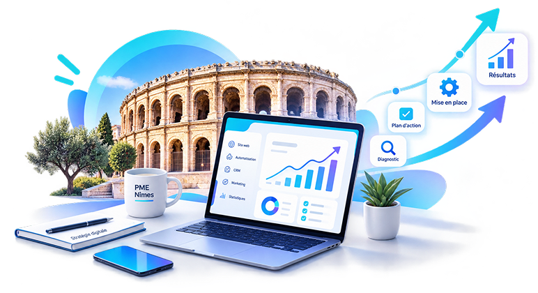 Digitalisation des PME à Nîmes — Le Guide Étape par Étape pour les Entreprises du Gard